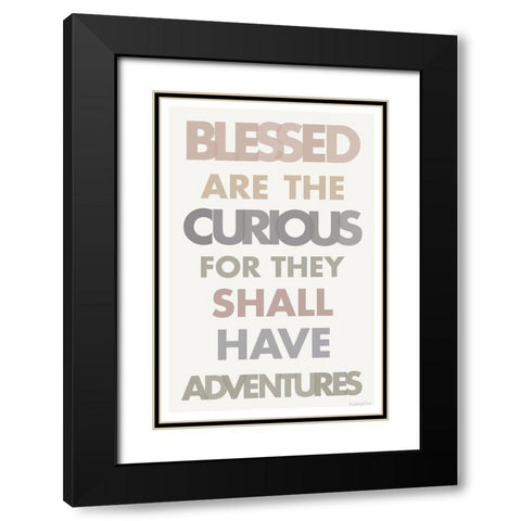 Blessed are the Curious II Black Modern Wood Framed Art Print with Double Matting by Charro, Mercedes Lopez