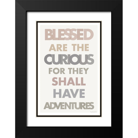Blessed are the Curious II Black Modern Wood Framed Art Print with Double Matting by Charro, Mercedes Lopez