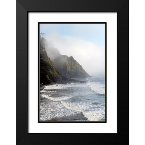 Heceta Head Oregon Black Modern Wood Framed Art Print with Double Matting by Majchrowicz, Alan