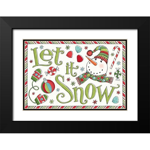 Holiday Whimsy I Black Modern Wood Framed Art Print with Double Matting by Tavoletti, Anne