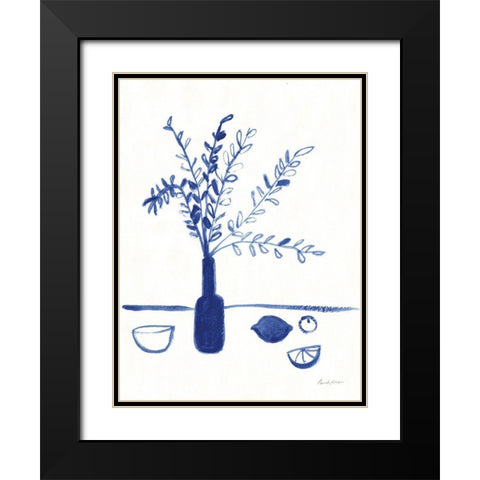 Greek Island Dreaming II Black Modern Wood Framed Art Print with Double Matting by Munger, Pamela