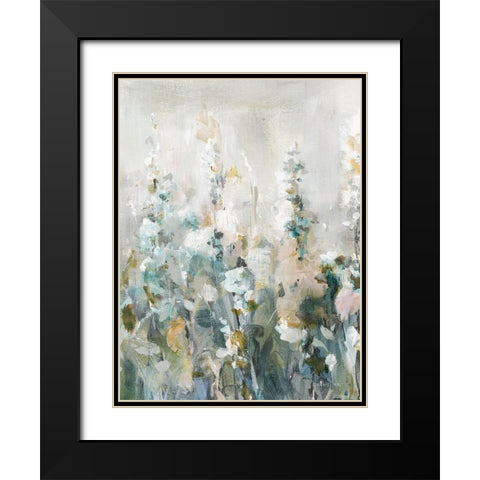 Rustic Garden Neutral II Black Modern Wood Framed Art Print with Double Matting by Nai, Danhui