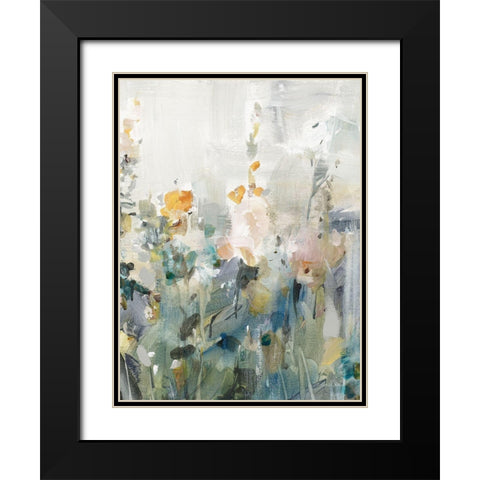 Rustic Garden Neutral III Black Modern Wood Framed Art Print with Double Matting by Nai, Danhui