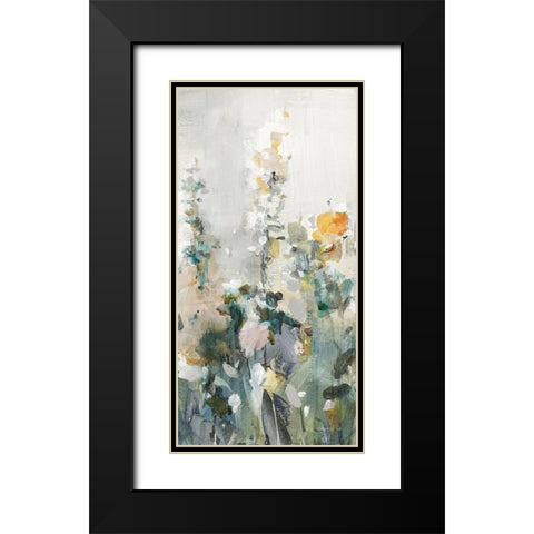 Rustic Garden Neutral V Black Modern Wood Framed Art Print with Double Matting by Nai, Danhui