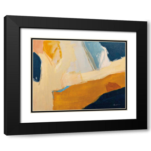 Golden Gate Marigold Black Modern Wood Framed Art Print with Double Matting by Munger, Pamela