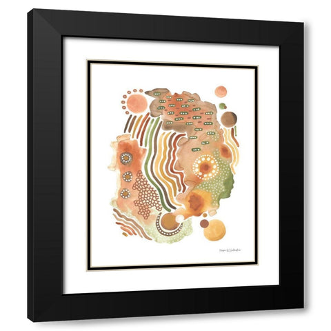 Organic I Black Modern Wood Framed Art Print with Double Matting by Gallagher, Megan