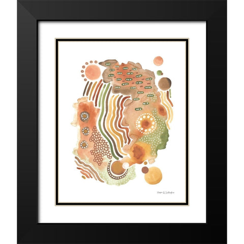 Organic I Black Modern Wood Framed Art Print with Double Matting by Gallagher, Megan