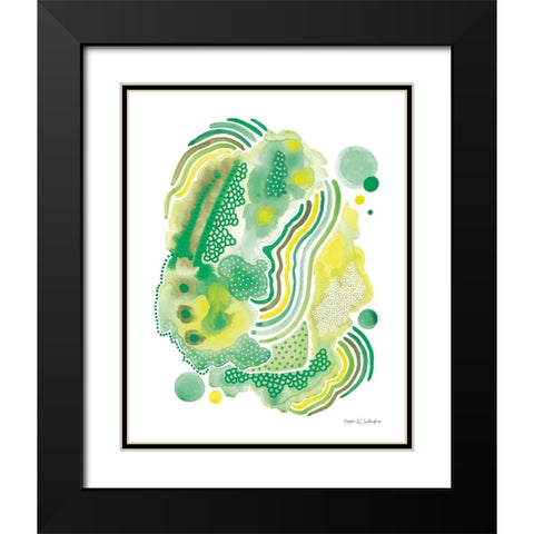 Organic II Black Modern Wood Framed Art Print with Double Matting by Gallagher, Megan