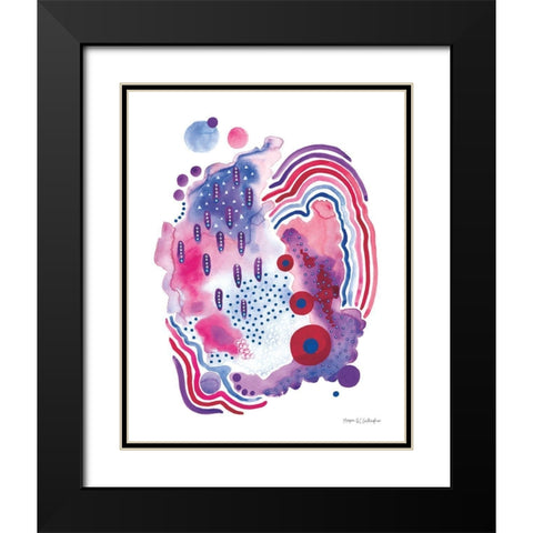 Organic III Black Modern Wood Framed Art Print with Double Matting by Gallagher, Megan