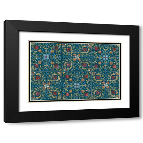 Mediterranean Motif I Color Black Modern Wood Framed Art Print with Double Matting by Grove, Beth