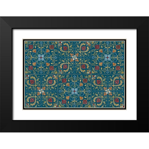 Mediterranean Motif I Color Black Modern Wood Framed Art Print with Double Matting by Grove, Beth