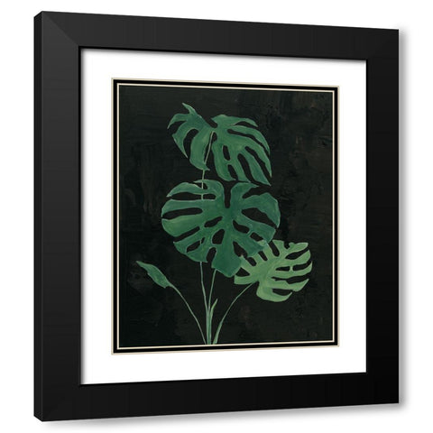 Palm Botanical I Black Black Modern Wood Framed Art Print with Double Matting by Purinton, Julia