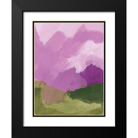 Elusive Black Modern Wood Framed Art Print with Double Matting by Mack, Lynn