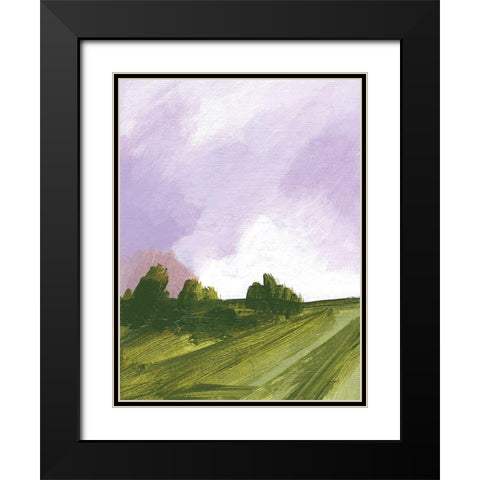 Mauve Lane Black Modern Wood Framed Art Print with Double Matting by Mack, Lynn