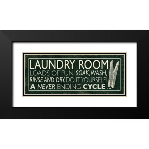 Laundry Room I Black Modern Wood Framed Art Print with Double Matting by Pela Studio