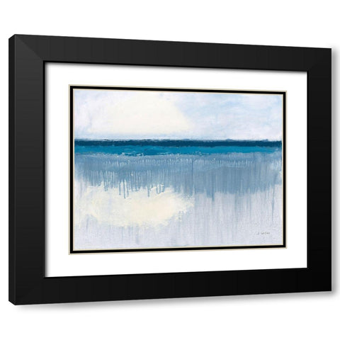 Seascape II Black Modern Wood Framed Art Print with Double Matting by Wiens, James