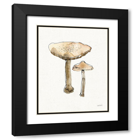 Fresh Farmhouse Mushrooms II Black Modern Wood Framed Art Print with Double Matting by Tavoletti, Anne