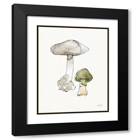Fresh Farmhouse Mushrooms III Black Modern Wood Framed Art Print with Double Matting by Tavoletti, Anne