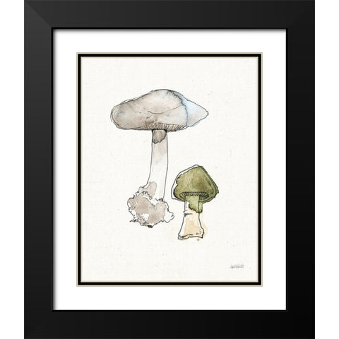 Fresh Farmhouse Mushrooms III Black Modern Wood Framed Art Print with Double Matting by Tavoletti, Anne