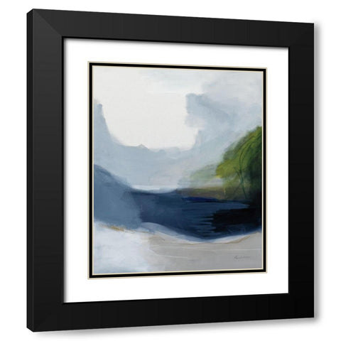 Hidden Water Black Modern Wood Framed Art Print with Double Matting by Munger, Pamela