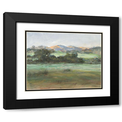 Gentle Day Black Modern Wood Framed Art Print with Double Matting by Nai, Danhui