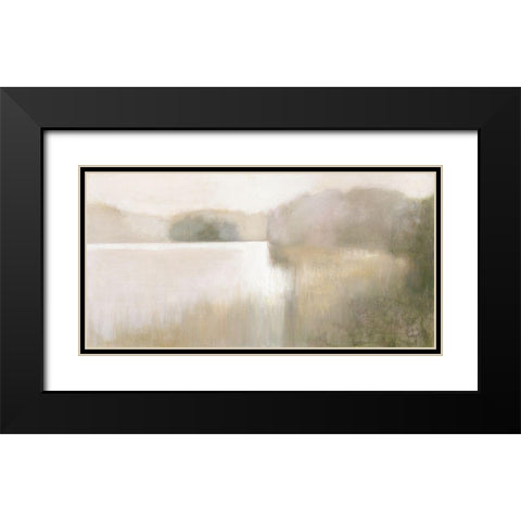 Solitude Meadows Black Modern Wood Framed Art Print with Double Matting by Purinton, Julia