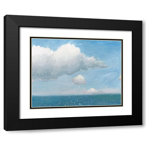 Open Sea Black Modern Wood Framed Art Print with Double Matting by Wiens, James