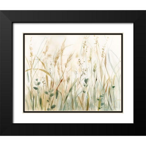 In the Meadow Black Modern Wood Framed Art Print with Double Matting by Pete, Katrina