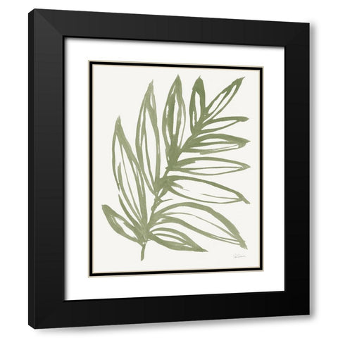 Nature in Sage I Black Modern Wood Framed Art Print with Double Matting by Schlabach, Sue