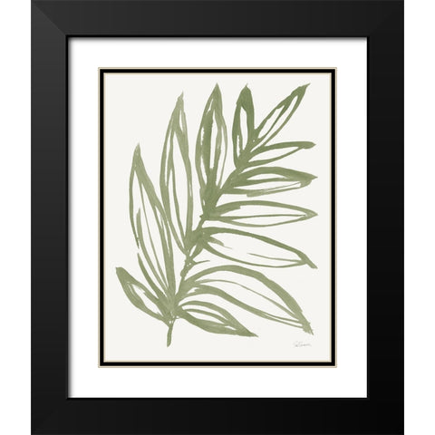 Nature in Sage I Black Modern Wood Framed Art Print with Double Matting by Schlabach, Sue