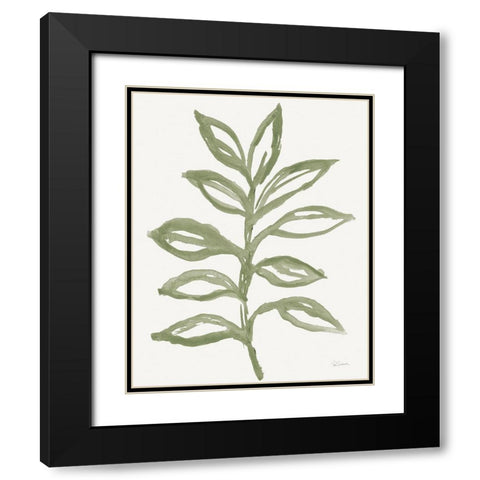 Nature in Sage II Black Modern Wood Framed Art Print with Double Matting by Schlabach, Sue