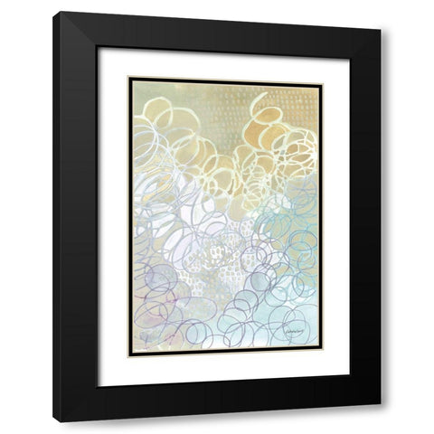 Ecstatic Black Modern Wood Framed Art Print with Double Matting by Lovell, Kathrine