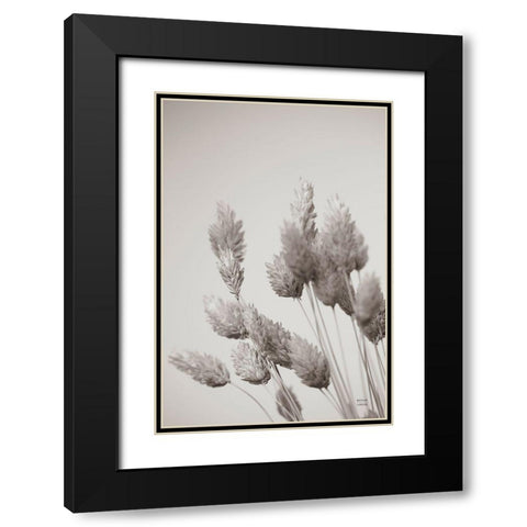 Wistful BW Black Modern Wood Framed Art Print with Double Matting by Larson, Nathan