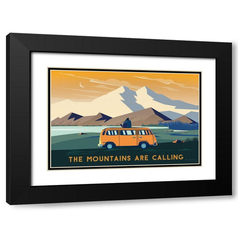 Wild Adventure I Black Modern Wood Framed Art Print with Double Matting by Escalante, Omar