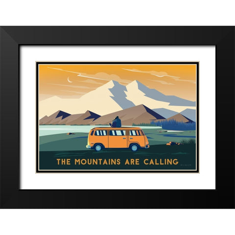 Wild Adventure I Black Modern Wood Framed Art Print with Double Matting by Escalante, Omar