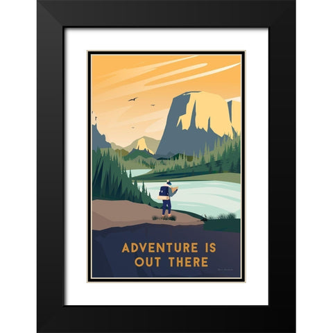 Wild Adventure III Black Modern Wood Framed Art Print with Double Matting by Escalante, Omar