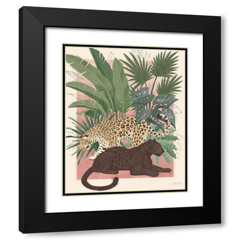 Majestic Cats I Black Modern Wood Framed Art Print with Double Matting by Penner, Janelle