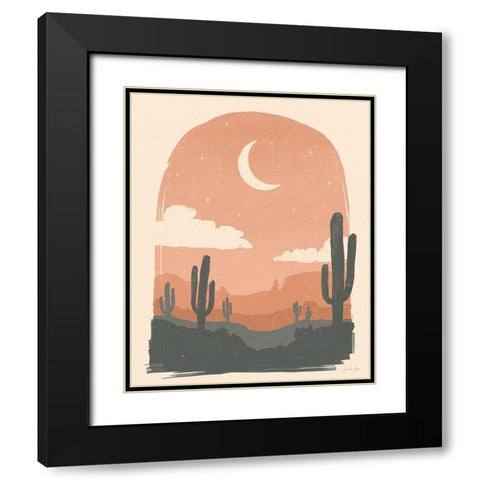 Desert II Black Modern Wood Framed Art Print with Double Matting by Penner, Janelle