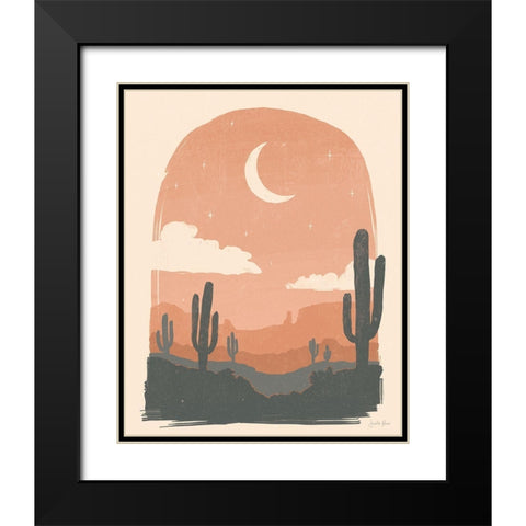 Desert II Black Modern Wood Framed Art Print with Double Matting by Penner, Janelle