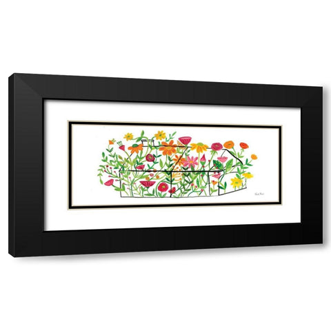 Greenhouse Blooming II Black Modern Wood Framed Art Print with Double Matting by Zaman, Farida