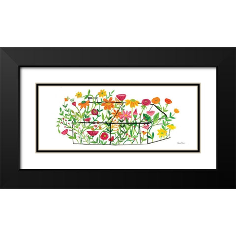Greenhouse Blooming II Black Modern Wood Framed Art Print with Double Matting by Zaman, Farida