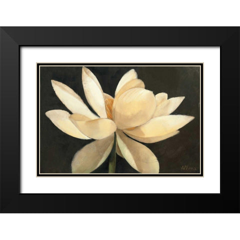 Unfolding Black Modern Wood Framed Art Print with Double Matting by Hristova, Albena