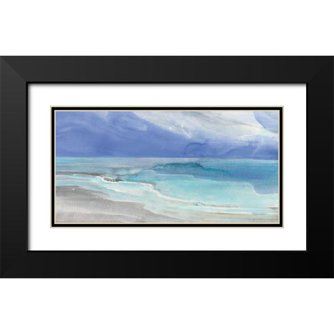 Grand View I Black Modern Wood Framed Art Print with Double Matting by Hristova, Albena