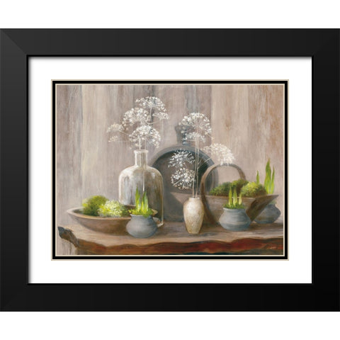Rustic Elegance I Black Modern Wood Framed Art Print with Double Matting by Purinton, Julia