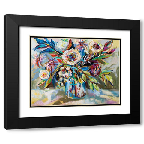 It Warms My Heart Black Modern Wood Framed Art Print with Double Matting by Vertentes, Jeanette