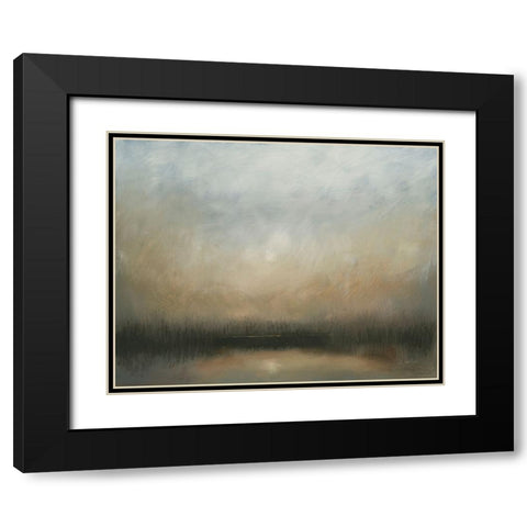 Evening Landscape Black Modern Wood Framed Art Print with Double Matting by Wiens, James