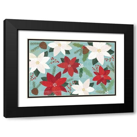 Mod Holiday I Black Modern Wood Framed Art Print with Double Matting by Charron, Veronique