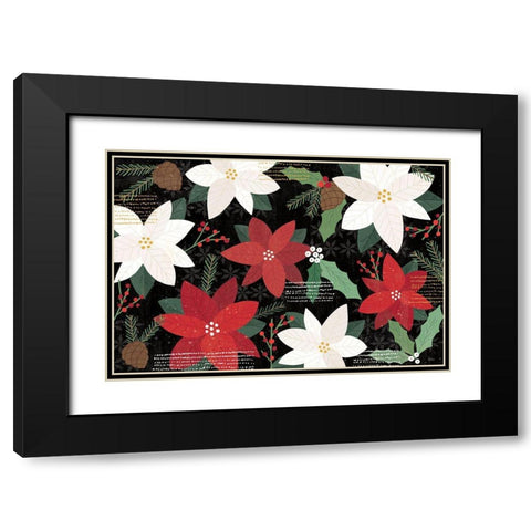 Mod Holiday I Dark Black Modern Wood Framed Art Print with Double Matting by Charron, Veronique