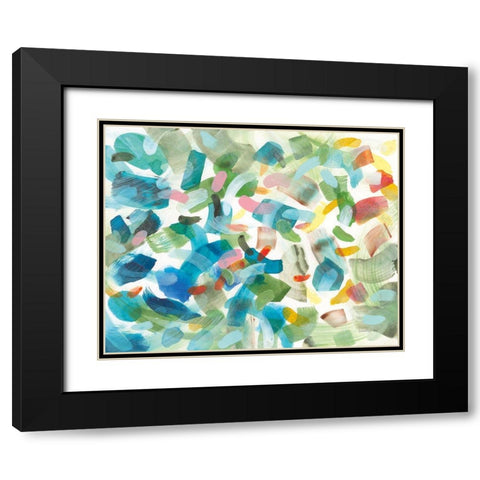 Life of Color I Black Modern Wood Framed Art Print with Double Matting by Nai, Danhui