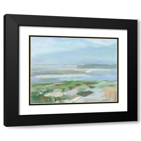 View of the Headland Black Modern Wood Framed Art Print with Double Matting by Nai, Danhui